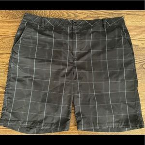 Under Armour Gray Plaid Golf Shorts